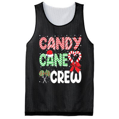 Candy Cane Crew Funny Christmas Sweet Candy Merry Xmas Mesh Reversible Basketball Jersey Tank