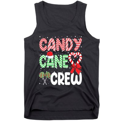 Candy Cane Crew Funny Christmas Sweet Candy Merry Xmas Tank Top