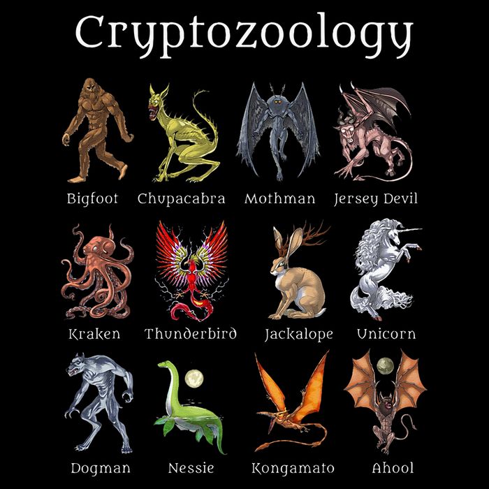 Cryptozoology Cryptid Creatures Fantasy Mythical Monsters Drawstring Bag