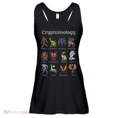 Cryptozoology Cryptid Creatures Fantasy Mythical Monsters Ladies Essential Flowy Tank