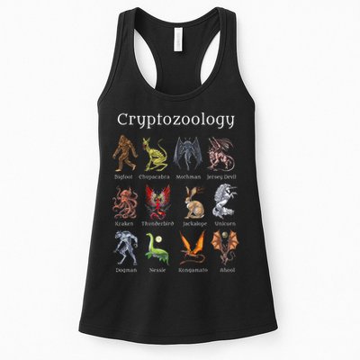 Cryptozoology Cryptid Creatures Fantasy Mythical Monsters Womens Tank Top