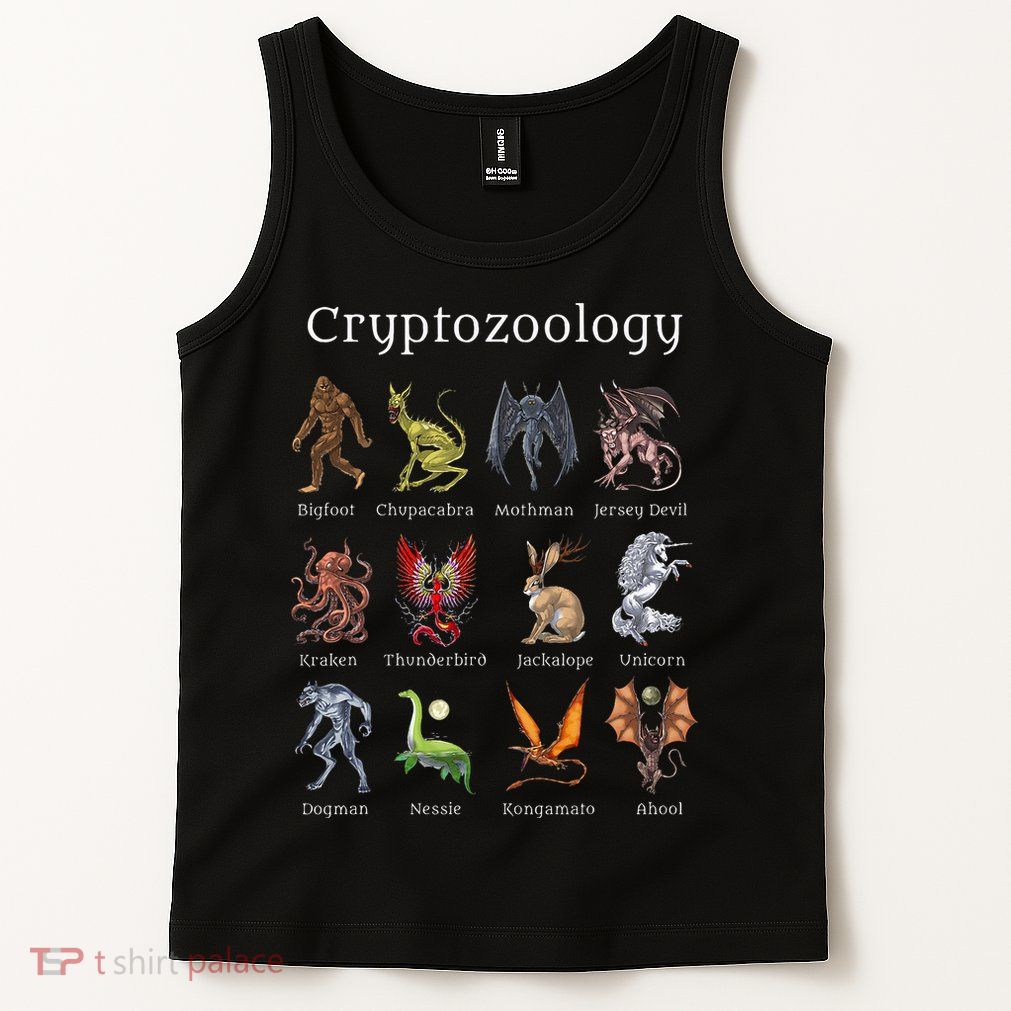 Cryptozoology Cryptid Creatures Fantasy Mythical Monsters Tank Top
