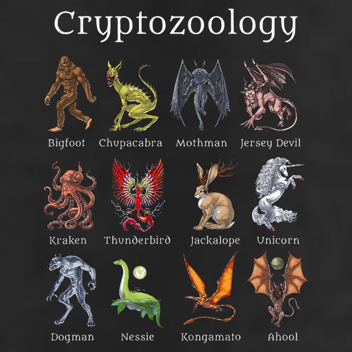 Cryptozoology Cryptid Creatures Fantasy Mythical Monsters Golf Towel