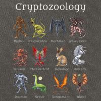 Cryptozoology Cryptid Creatures Fantasy Mythical Monsters Cotton Canvas Backpack