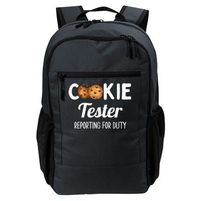 Christmas Chocolate Chip Cookie Tester Reporting For Duty Gift Daily Commute Backpack