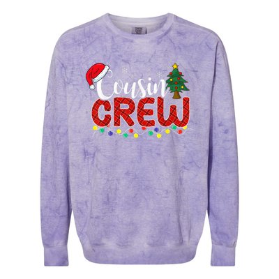 Cousin Crew Christmas Family Reunion Making Memories Xmas Colorblast Crewneck Sweatshirt