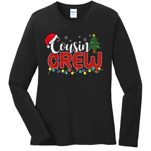 Cousin Crew Christmas Family Reunion Making Memories Xmas Ladies Long Sleeve Shirt