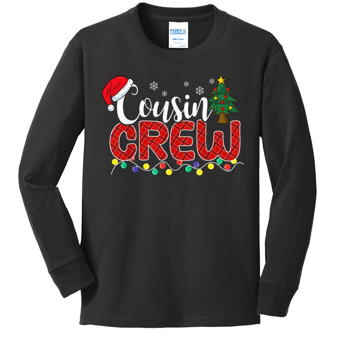 Cousin Crew Christmas Family Reunion Making Memories Xmas Kids Long Sleeve Shirt