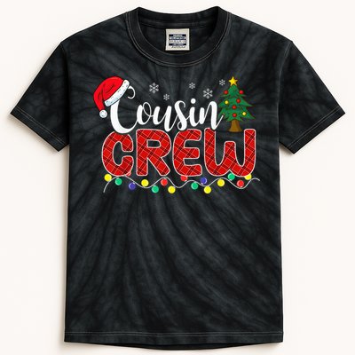 Cousin Crew Christmas Family Reunion Making Memories Xmas Kids Tie-Dye T-Shirt