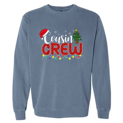 Cousin Crew Christmas Family Reunion Making Memories Xmas Garment-Dyed Sweatshirt