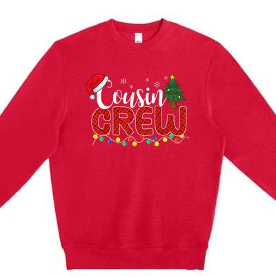 Cousin Crew Christmas Family Reunion Making Memories Xmas Premium Crewneck Sweatshirt