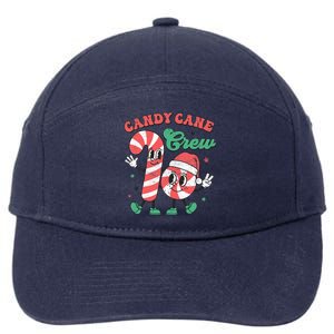 Candy Cane Crew Christmas Xmas Love Candy 7-Panel Snapback Hat