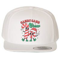 Candy Cane Crew Christmas Xmas Love Candy Wool Snapback Cap