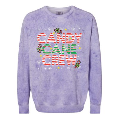 Candy Cane Crew Christmas Squad Matching Family Friends Kids Colorblast Crewneck Sweatshirt