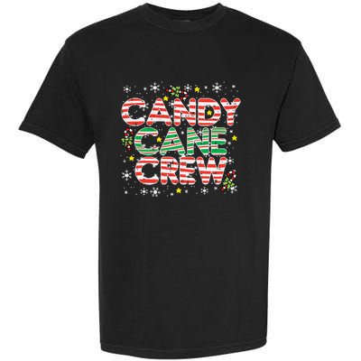 Candy Cane Crew Christmas Squad Matching Family Friends Kids Garment-Dyed Heavyweight T-Shirt