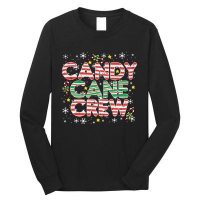 Candy Cane Crew Christmas Squad Matching Family Friends Kids Long Sleeve Shirt