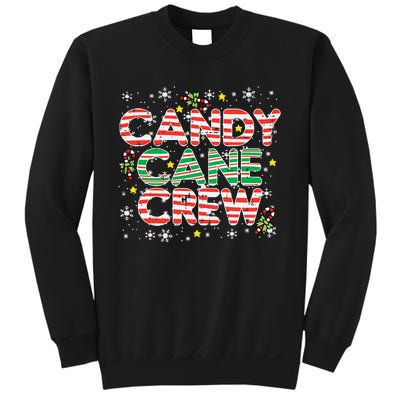 Candy Cane Crew Christmas Squad Matching Family Friends Kids Sweatshirt