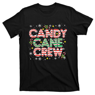 Candy Cane Crew Christmas Squad Matching Family Friends Kids T-Shirt