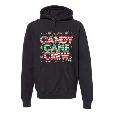 Candy Cane Crew Christmas Squad Matching Family Friends Kids Premium Hoodie