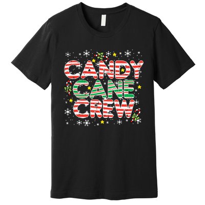 Candy Cane Crew Christmas Squad Matching Family Friends Kids Premium T-Shirt