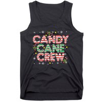 Candy Cane Crew Christmas Squad Matching Family Friends Kids Tank Top