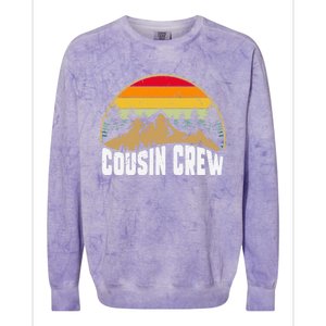 Cousin Camping Crew Road Trip Outdoor Adventure Camping Cute Gift Colorblast Crewneck Sweatshirt