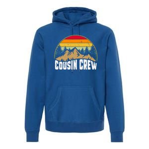 Cousin Camping Crew Road Trip Outdoor Adventure Camping Cute Gift Premium Hoodie