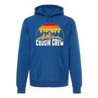 Cousin Camping Crew Road Trip Outdoor Adventure Camping Cute Gift Premium Hoodie