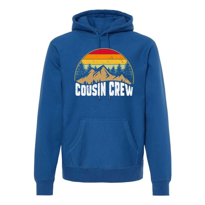 Cousin Camping Crew Road Trip Outdoor Adventure Camping Cute Gift Premium Hoodie