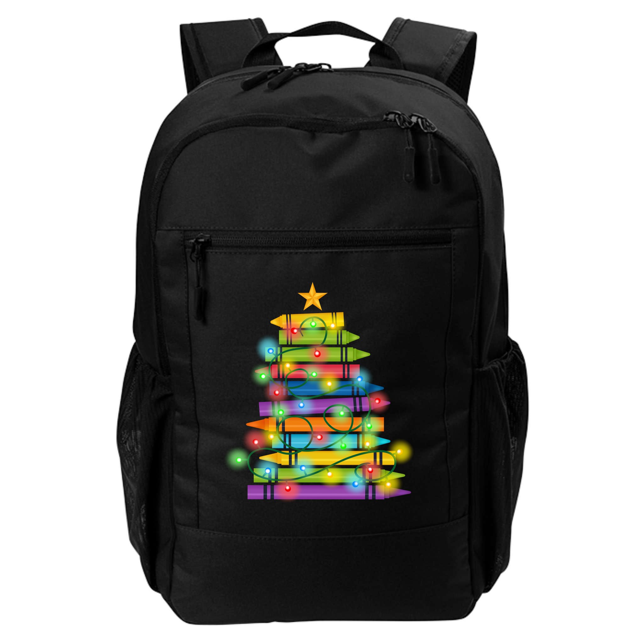 Christmas Colorful Crayons Holiday Backpack