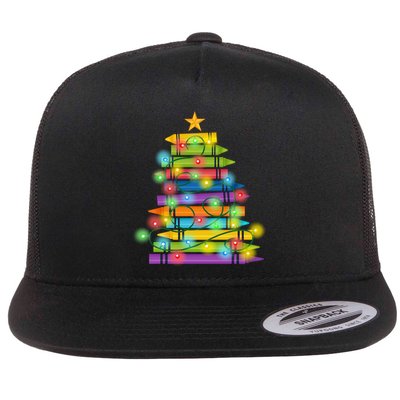 Christmas Colorful Crayons Holiday Flatbill Hat