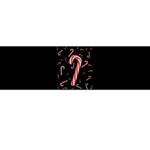 Christmas Candy Cane Santa Hat Xmas Holiday Bumper Sticker