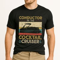 Conductor Cocktail Cruiser Pontooning Pontoon Boat Captain Cooling Performance Crew T-Shirt