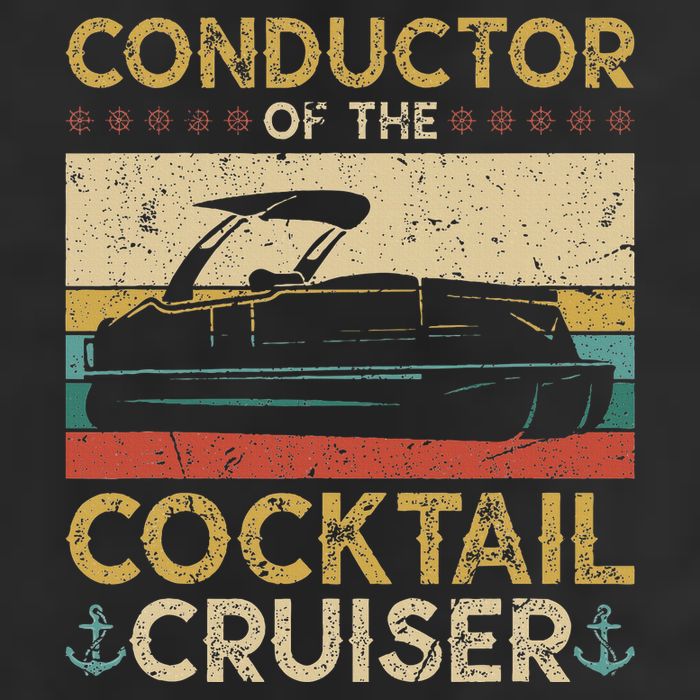 Conductor Cocktail Cruiser Pontooning Pontoon Boat Captain Adult Drive Performance Visor