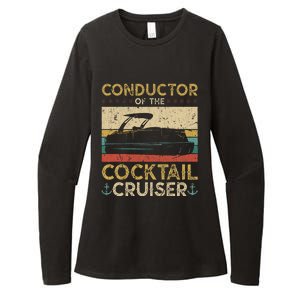 Conductor Cocktail Cruiser Pontooning Pontoon Boat Captain Womens CVC Long Sleeve Shirt