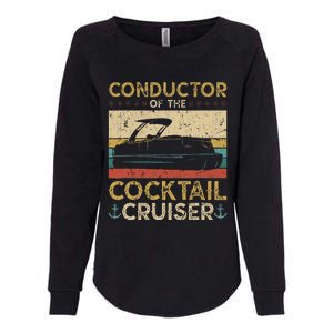 Conductor Cocktail Cruiser Pontooning Pontoon Boat Captain Womens California Wash Sweatshirt