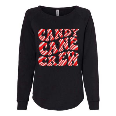 Candy Cane Crew Funny Christmas Candy Cane Lover Xmas Pajama Womens California Wash Sweatshirt