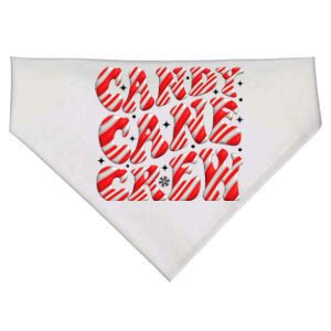 Candy Cane Crew Funny Christmas Candy Cane Lover Xmas Pajama USA-Made Doggie Bandana