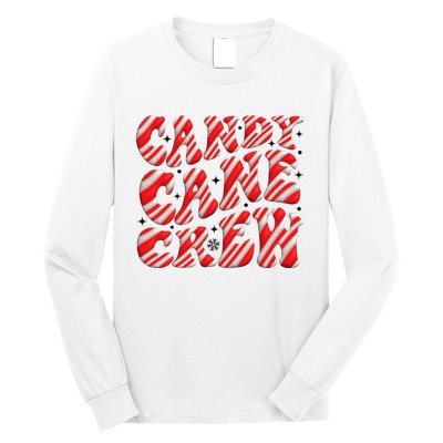 Candy Cane Crew Funny Christmas Candy Cane Lover Xmas Pajama Long Sleeve Shirt