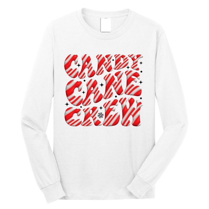 Candy Cane Crew Funny Christmas Candy Cane Lover Xmas Pajama Long Sleeve Shirt