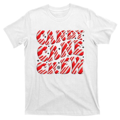 Candy Cane Crew Funny Christmas Candy Cane Lover Xmas Pajama T-Shirt