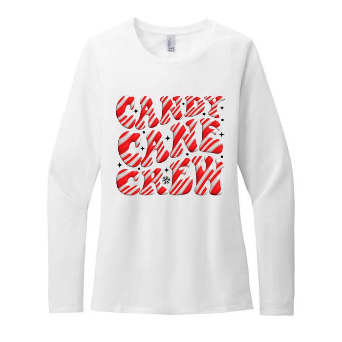 Candy Cane Crew Funny Christmas Candy Cane Lover Xmas Pajama Womens CVC Long Sleeve Shirt