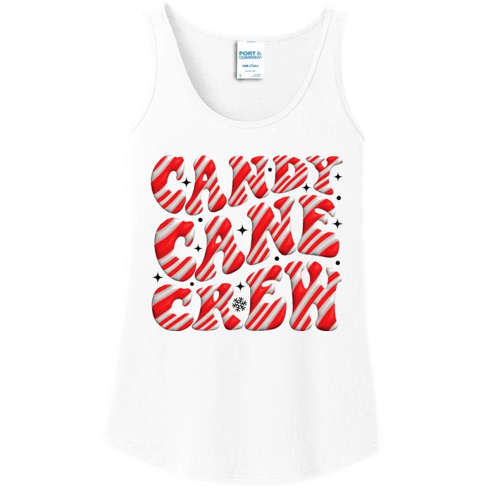 Candy Cane Crew Funny Christmas Candy Cane Lover Xmas Pajama Ladies Essential Tank