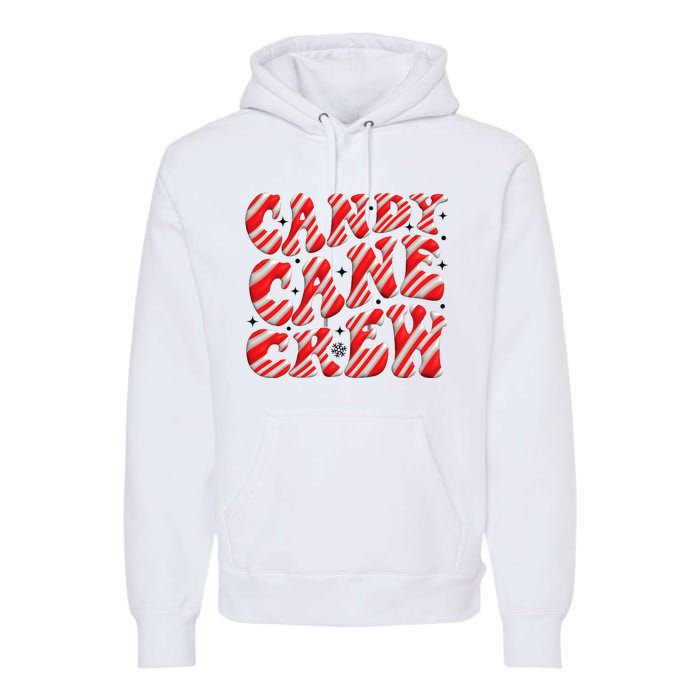 Candy Cane Crew Funny Christmas Candy Cane Lover Xmas Pajama Premium Hoodie