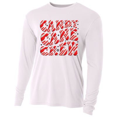 Candy Cane Crew Funny Christmas Candy Cane Lover Xmas Pajama Cooling Performance Long Sleeve Crew