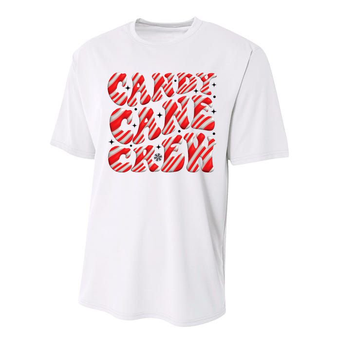 Candy Cane Crew Funny Christmas Candy Cane Lover Xmas Pajama Performance Sprint T-Shirt