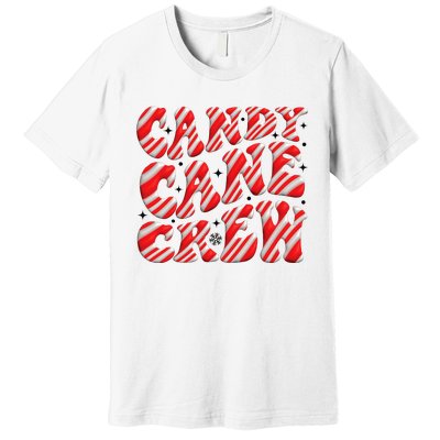 Candy Cane Crew Funny Christmas Candy Cane Lover Xmas Pajama Premium T-Shirt