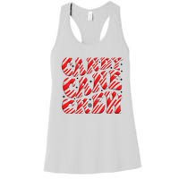 Candy Cane Crew Funny Christmas Candy Cane Lover Xmas Pajama Women's Racerback Tank