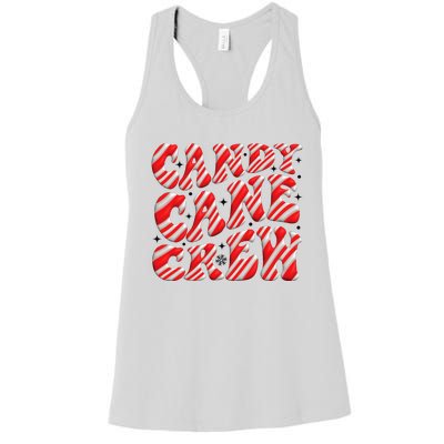 Candy Cane Crew Funny Christmas Candy Cane Lover Xmas Pajama Women's Racerback Tank