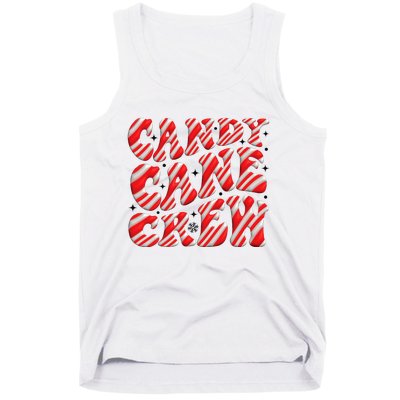 Candy Cane Crew Funny Christmas Candy Cane Lover Xmas Pajama Tank Top